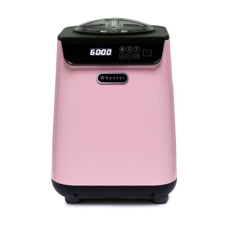 WHYNTER 128 Quart Automatic Ice Cream Maker Black Pink Edition ICM-128BPS